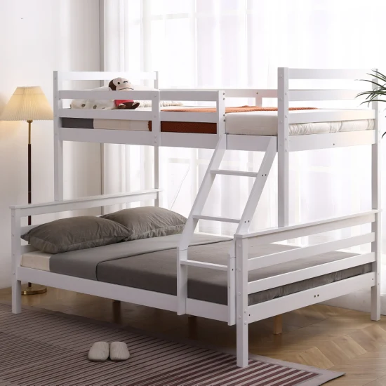 Etagenbetten aus Massivholz für Erwachsene und Kinder, Twin-over-Full-Hochbett