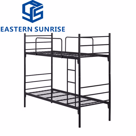 Günstiges Schlafzimmer-Doppelbett aus Stahl für Zuhause, Kinder-Etagenbett aus Metall